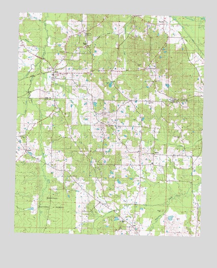Lena, MS USGS Topographic Map