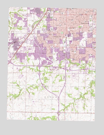 Lenexa, KS USGS Topographic Map