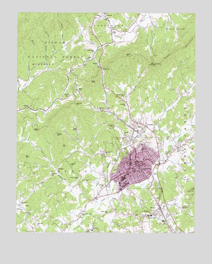 Lenoir, NC USGS Topographic Map