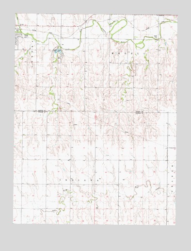 Lenora East, KS USGS Topographic Map
