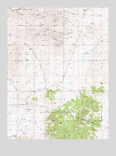 Barton Spring, NV USGS Topographic Map
