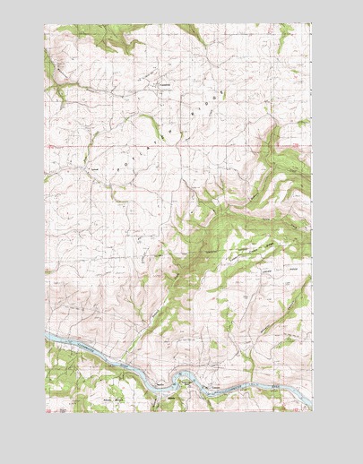 Lenore, ID USGS Topographic Map