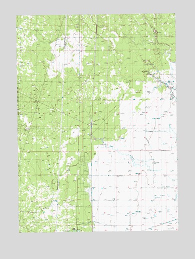 Lenz, OR USGS Topographic Map