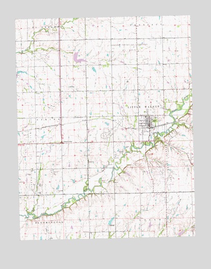 Leon, KS USGS Topographic Map