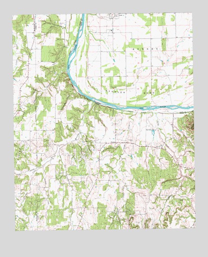 Leon South, OK USGS Topographic Map