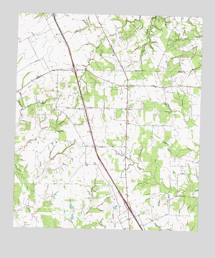 Leona SW, TX USGS Topographic Map