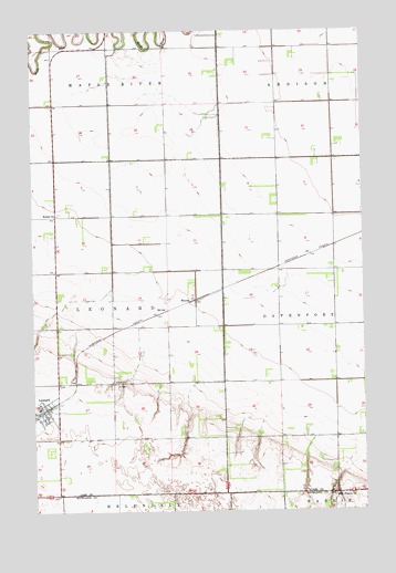 Leonard, ND USGS Topographic Map