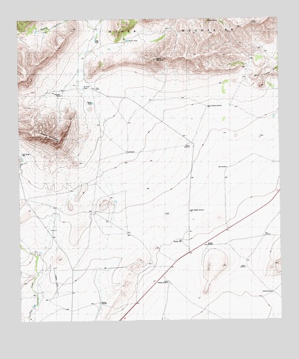 Leonard Mountain, TX USGS Topographic Map