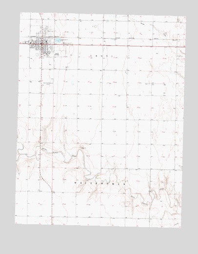 Leoti, KS USGS Topographic Map
