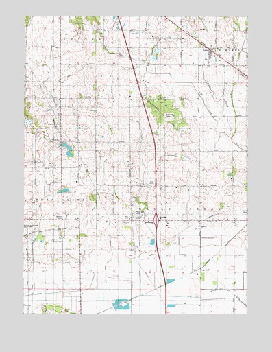 Leroy, IN USGS Topographic Map