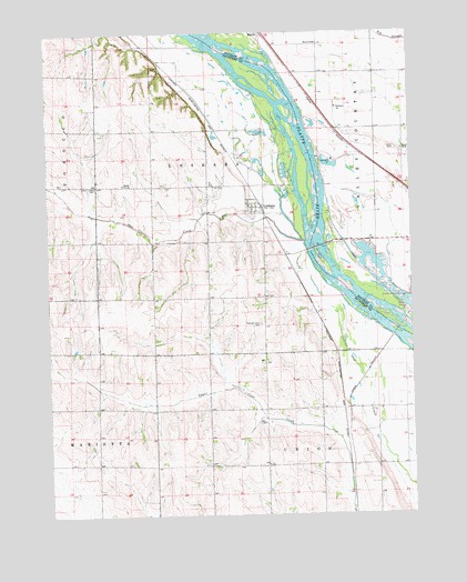 Leshara, NE USGS Topographic Map
