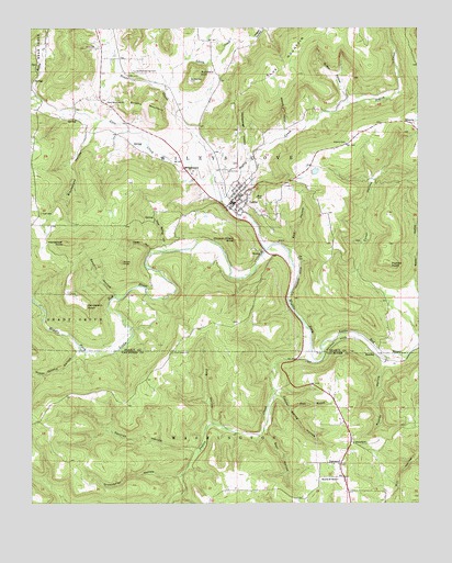Leslie, AR USGS Topographic Map