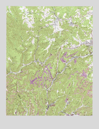 Lester, WV USGS Topographic Map