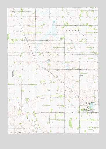 Letcher, SD USGS Topographic Map