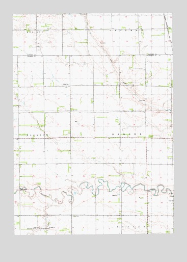 Letcher SW, SD USGS Topographic Map