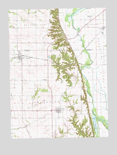 Letts, IA USGS Topographic Map