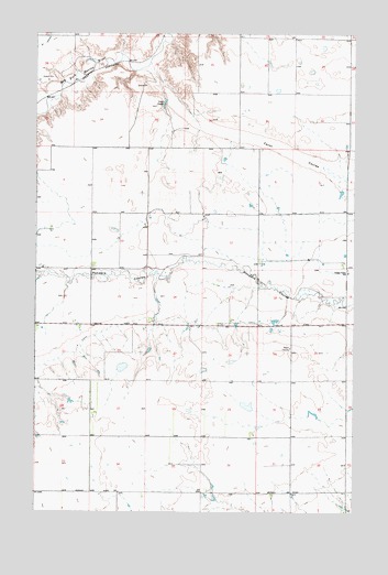 Letz Lake, MT USGS Topographic Map