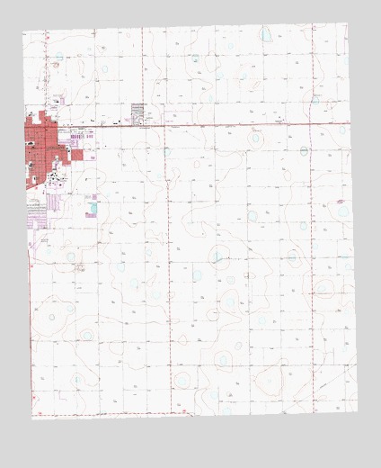 Levelland East, TX USGS Topographic Map