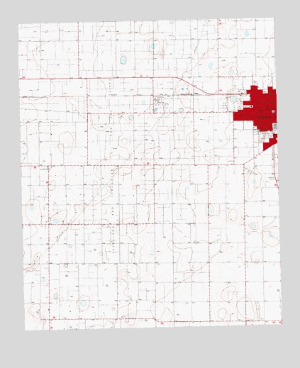 Levelland West, TX USGS Topographic Map