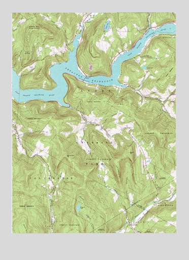 Lewbeach, NY USGS Topographic Map