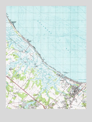 Lewes, DE USGS Topographic Map