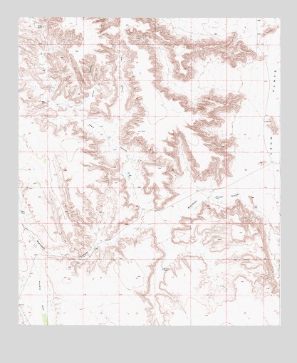 Lewis Canyon, NM USGS Topographic Map