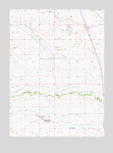 Lewis Flat, WY USGS Topographic Map