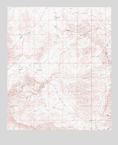 Lewis Peak, NM USGS Topographic Map