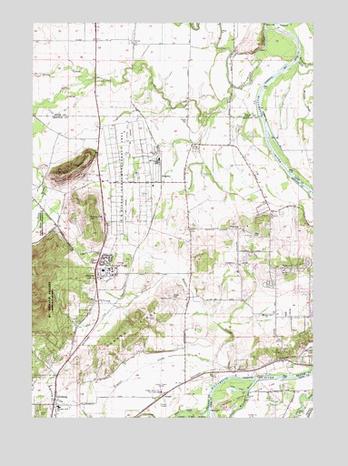 Lewisburg, OR USGS Topographic Map