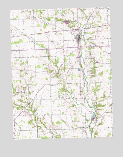 Lewisburg, OH USGS Topographic Map