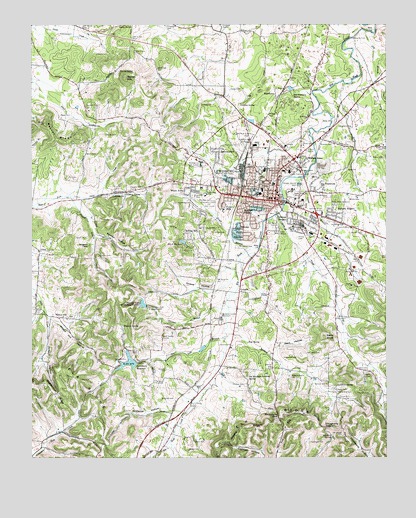 Lewisburg, TN USGS Topographic Map