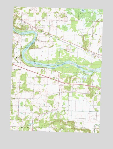 Lewiston, WI USGS Topographic Map