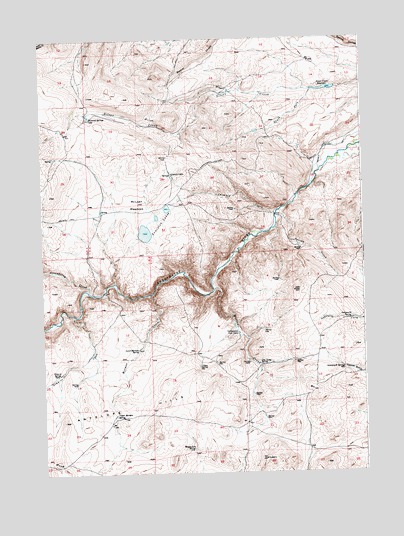 Lewiston Lakes, WY USGS Topographic Map