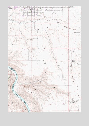 Lewiston Orchards South, ID USGS Topographic Map