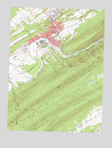 Lewistown, PA USGS Topographic Map