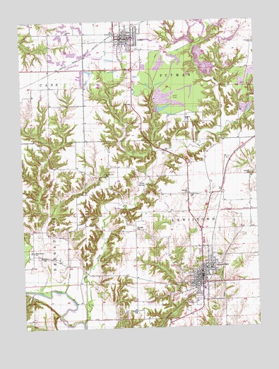 Lewistown, IL USGS Topographic Map
