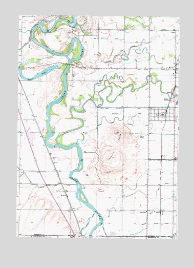 Lewisville, ID USGS Topographic Map