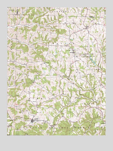 Lewisville, OH USGS Topographic Map