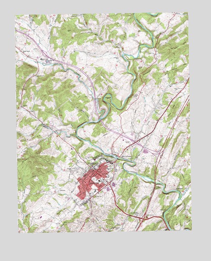 Lexington, VA USGS Topographic Map