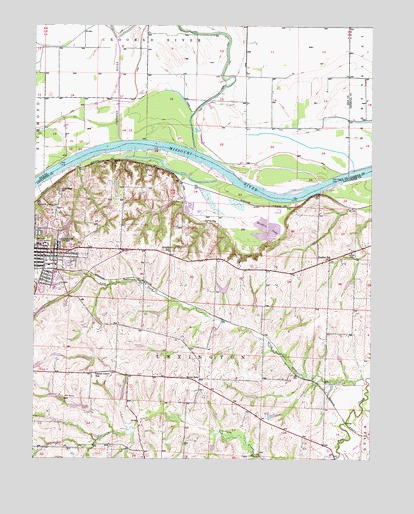 Lexington East, MO USGS Topographic Map