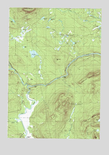 Basin Mountain, ME USGS Topographic Map