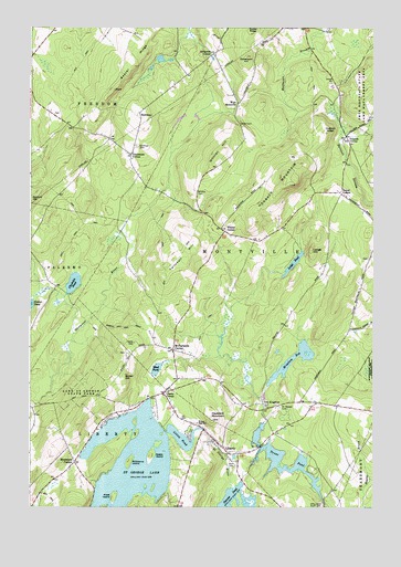 Liberty, ME USGS Topographic Map