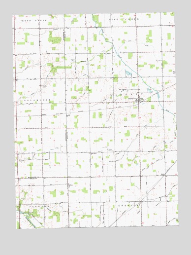 Liberty Center, IN USGS Topographic Map
