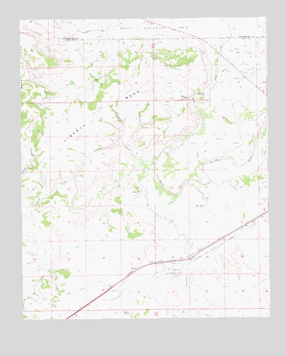 Liberty Mesa, NM USGS Topographic Map