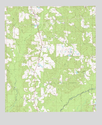 Libertyville, AL USGS Topographic Map