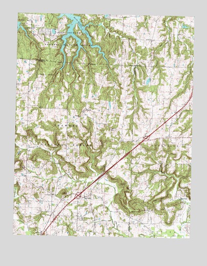 Lick Creek, IL USGS Topographic Map