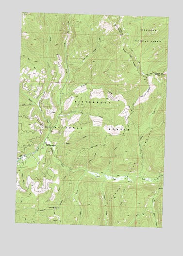 Lick Creek, MT USGS Topographic Map