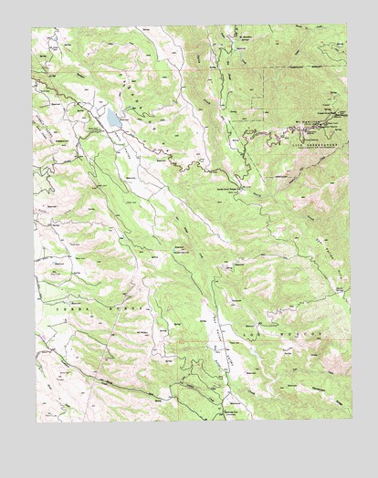 Lick Observatory, CA USGS Topographic Map