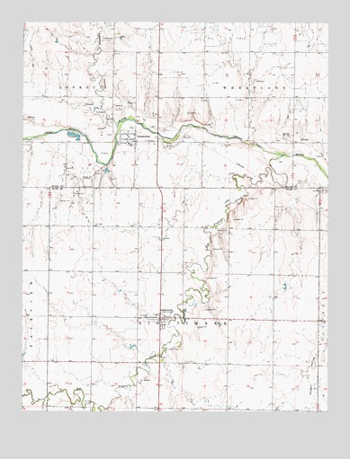 Liebenthal, KS USGS Topographic Map