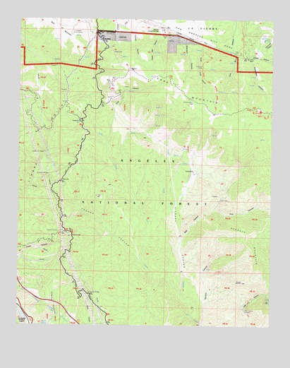 Liebre Mountain, CA USGS Topographic Map